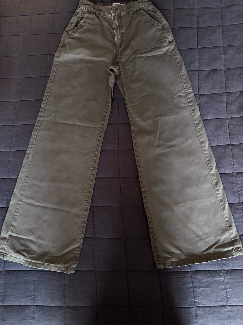 Cotton On Olive Wide-Leg Women's Jeans